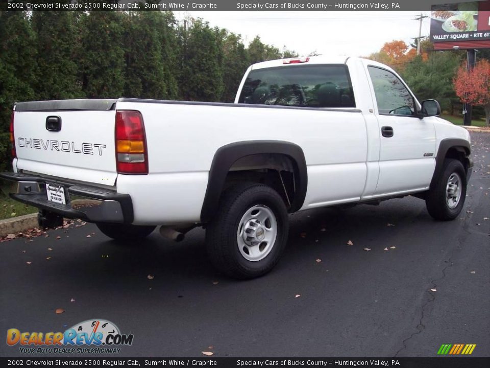 2002 Chevrolet Silverado 2500 Regular Cab Summit White / Graphite Photo #17