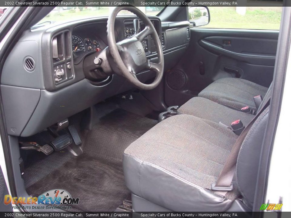 2002 Chevrolet Silverado 2500 Regular Cab Summit White / Graphite Photo #18