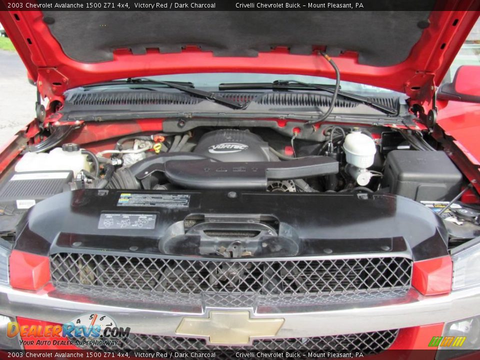 2003 Chevrolet Avalanche 1500 Z71 4x4 Victory Red / Dark Charcoal Photo #15