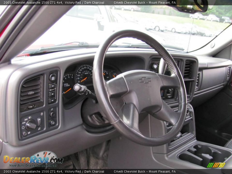 2003 Chevrolet Avalanche 1500 Z71 4x4 Victory Red / Dark Charcoal Photo #21