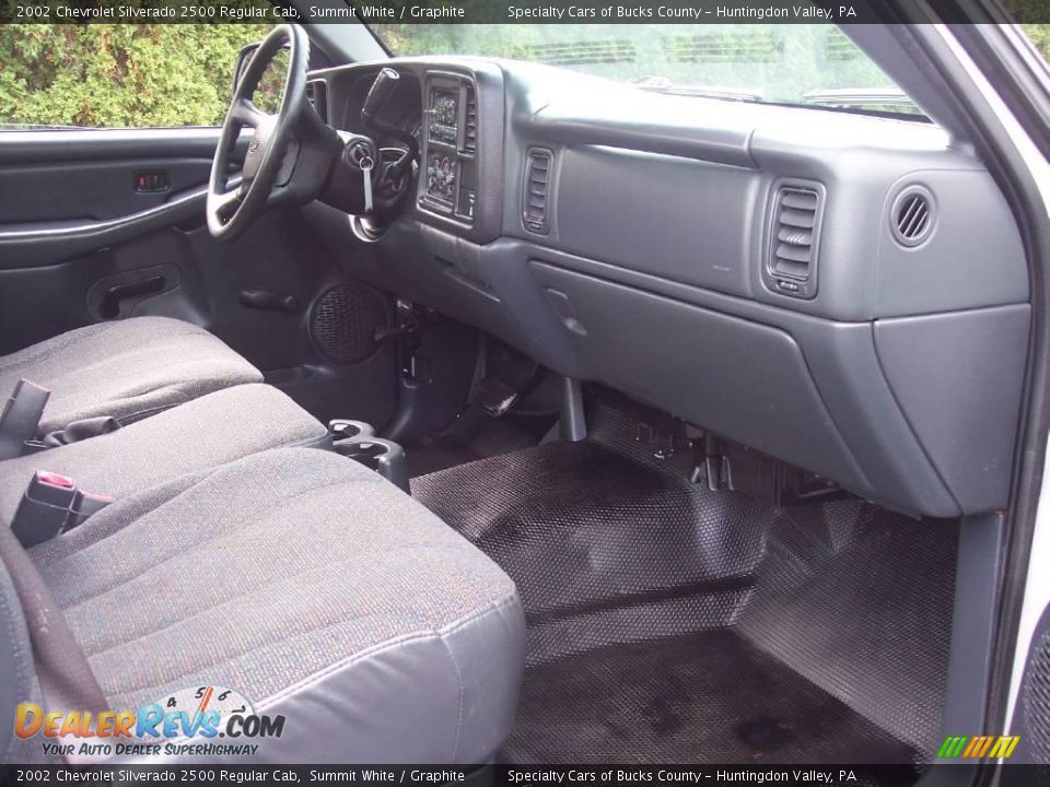2002 Chevrolet Silverado 2500 Regular Cab Summit White / Graphite Photo #28