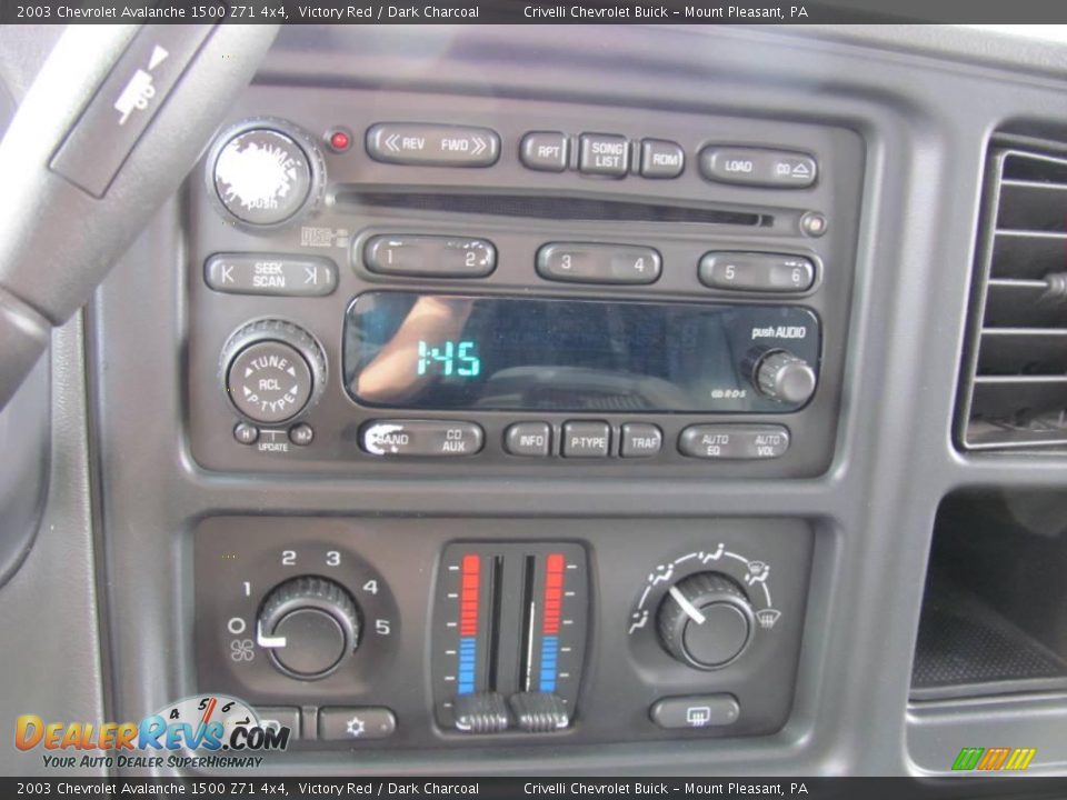 2003 Chevrolet Avalanche 1500 Z71 4x4 Victory Red / Dark Charcoal Photo #23