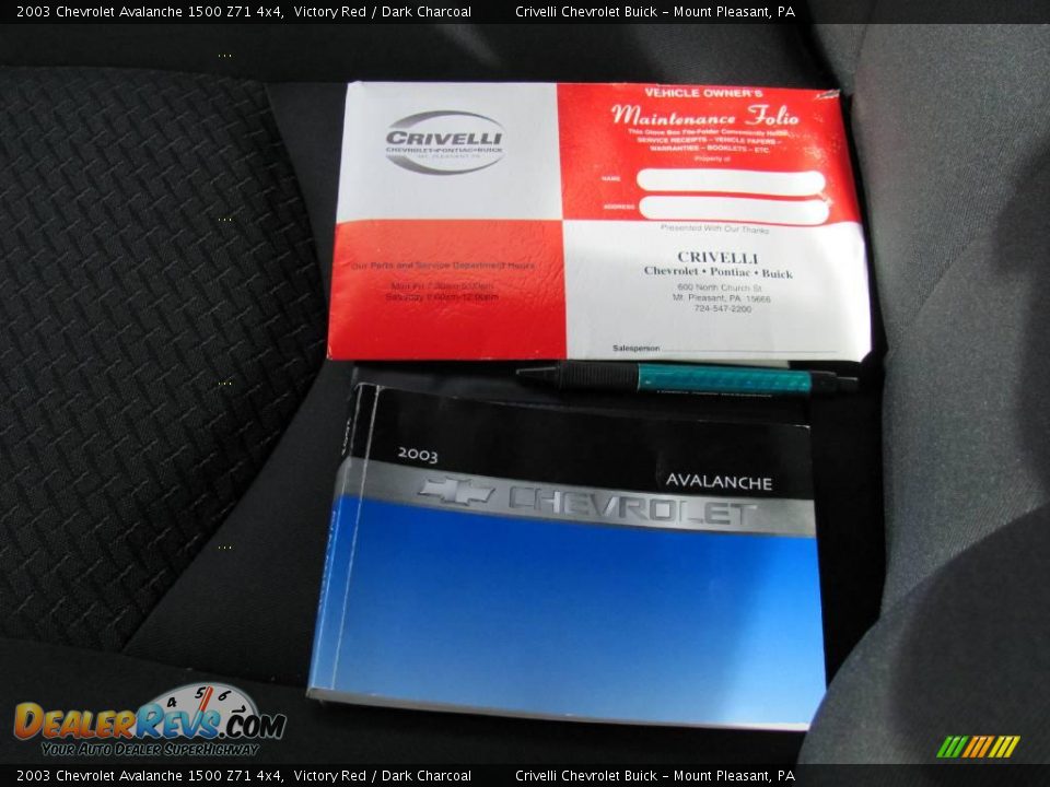 2003 Chevrolet Avalanche 1500 Z71 4x4 Victory Red / Dark Charcoal Photo #26