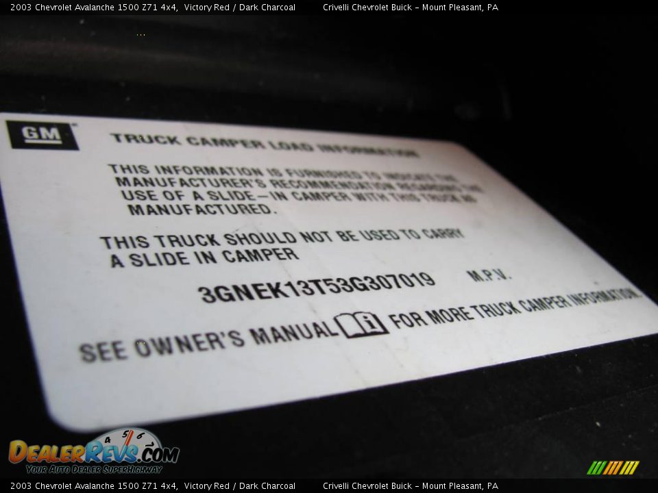 2003 Chevrolet Avalanche 1500 Z71 4x4 Victory Red / Dark Charcoal Photo #28