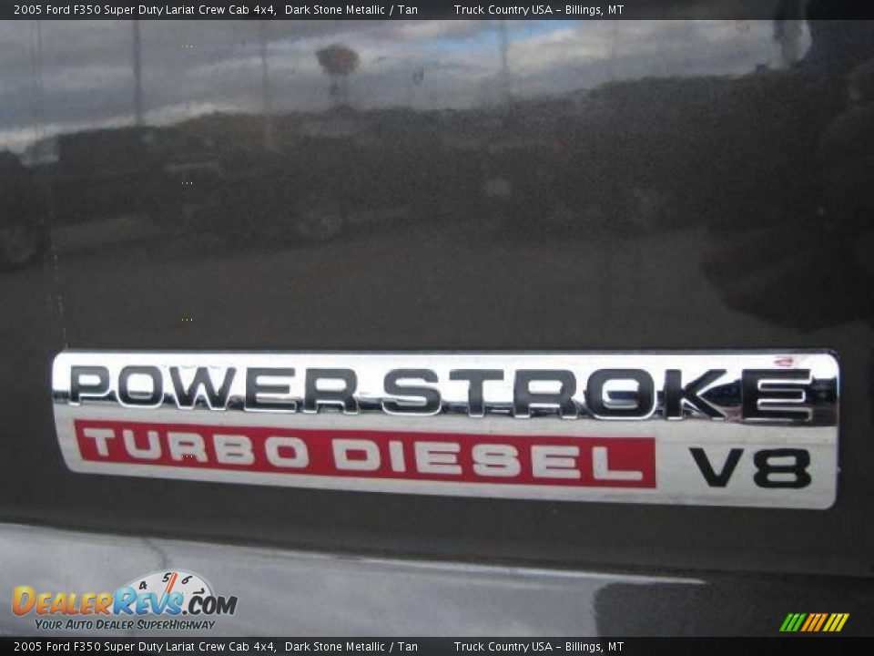 2005 Ford F350 Super Duty Lariat Crew Cab 4x4 Dark Stone Metallic / Tan Photo #11