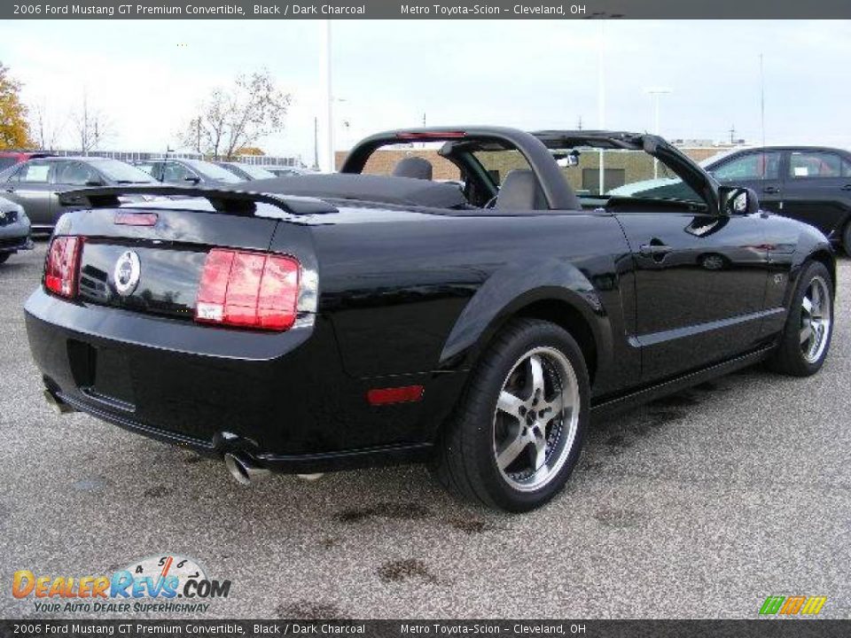 2006 Ford Mustang GT Premium Convertible Black / Dark Charcoal Photo #4