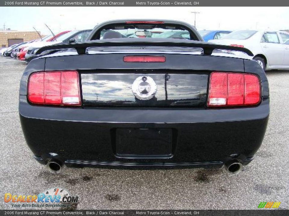2006 Ford Mustang GT Premium Convertible Black / Dark Charcoal Photo #5