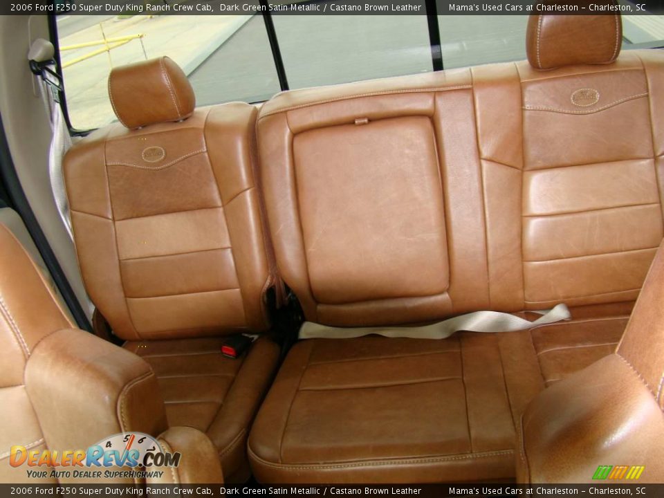 Castano Brown Leather Interior - 2006 Ford F250 Super Duty King Ranch Crew Cab Photo #34