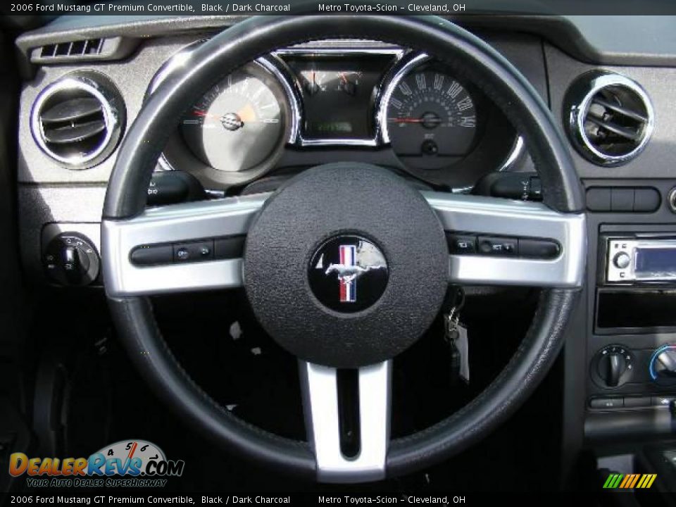 2006 Ford Mustang GT Premium Convertible Black / Dark Charcoal Photo #16