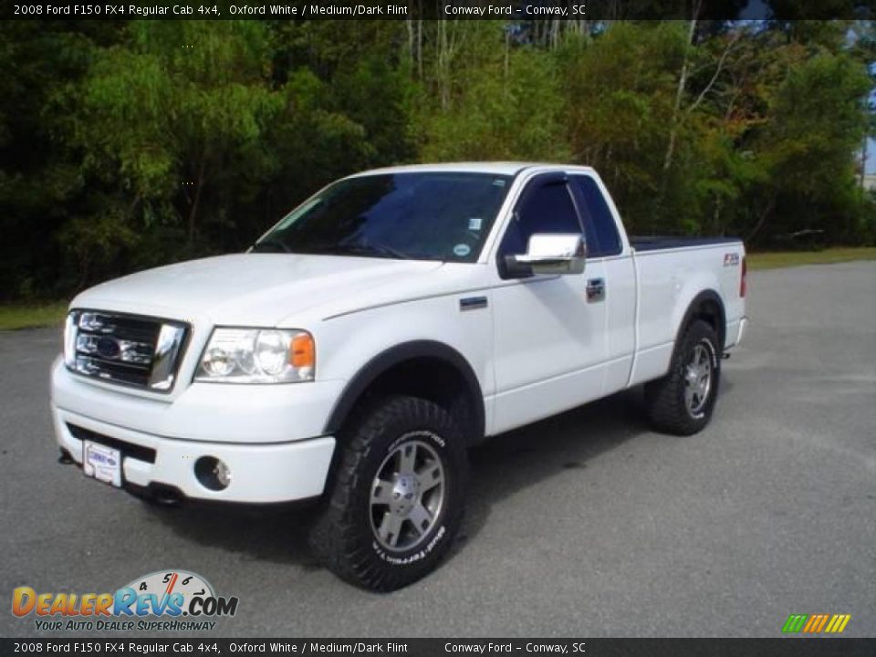2008 Ford F150 FX4 Regular Cab 4x4 Oxford White / Medium/Dark Flint Photo #1