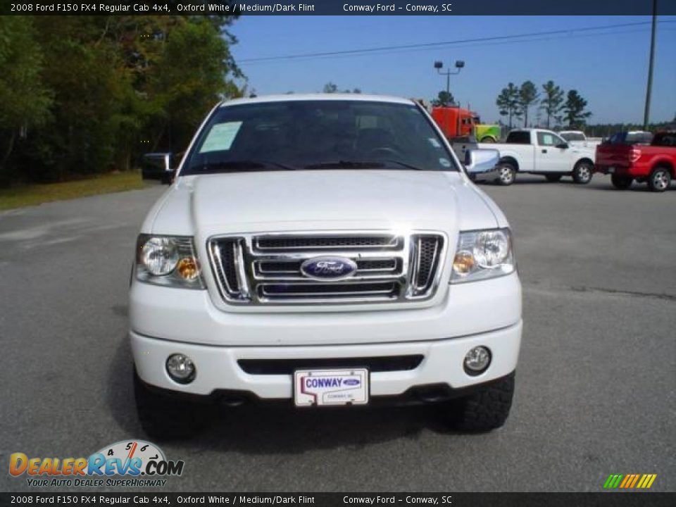 2008 Ford F150 FX4 Regular Cab 4x4 Oxford White / Medium/Dark Flint Photo #2