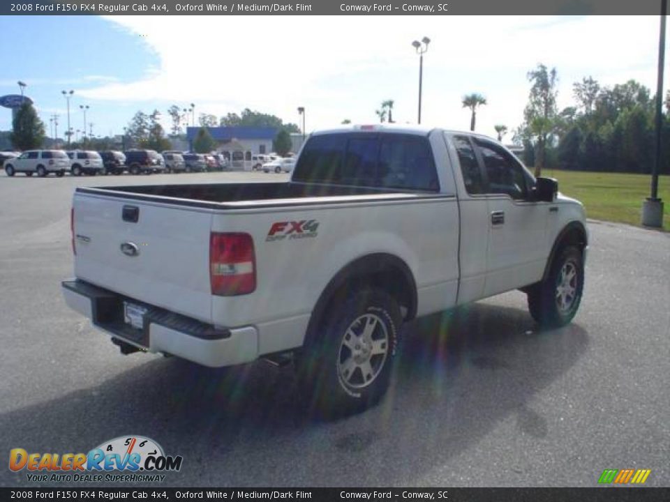 2008 Ford F150 FX4 Regular Cab 4x4 Oxford White / Medium/Dark Flint Photo #5