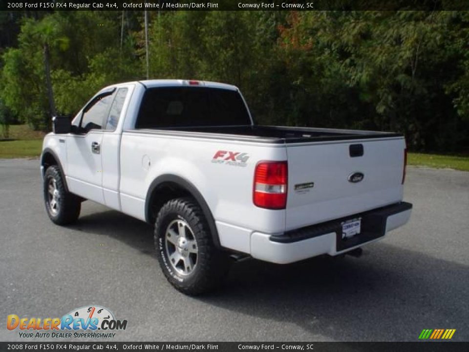 2008 Ford F150 FX4 Regular Cab 4x4 Oxford White / Medium/Dark Flint Photo #7