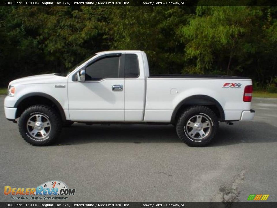 2008 Ford F150 FX4 Regular Cab 4x4 Oxford White / Medium/Dark Flint Photo #8