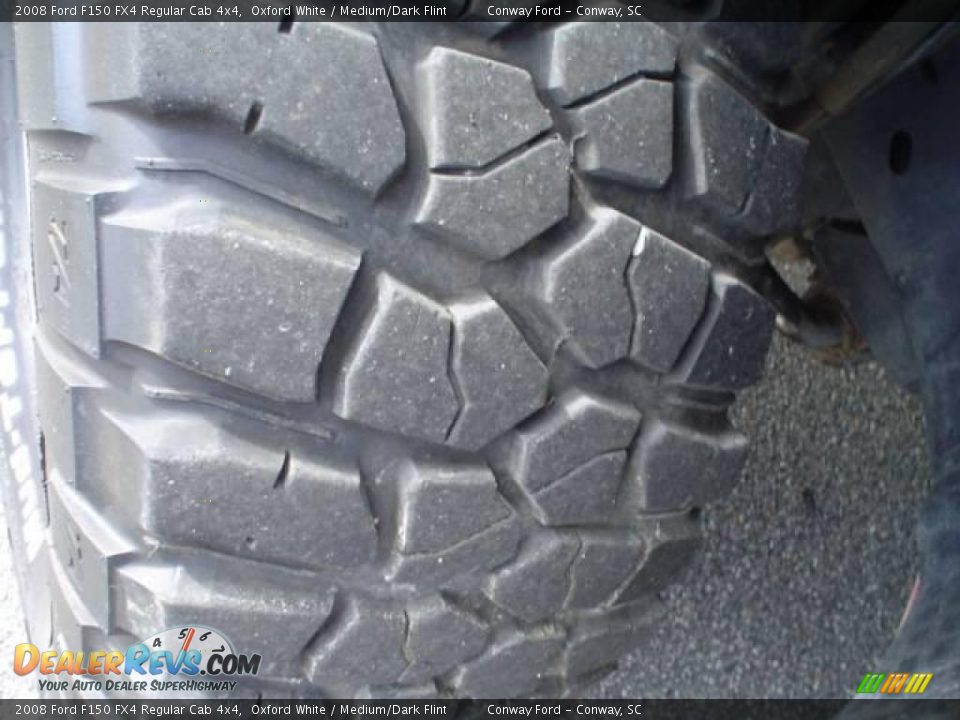 2008 Ford F150 FX4 Regular Cab 4x4 Oxford White / Medium/Dark Flint Photo #10