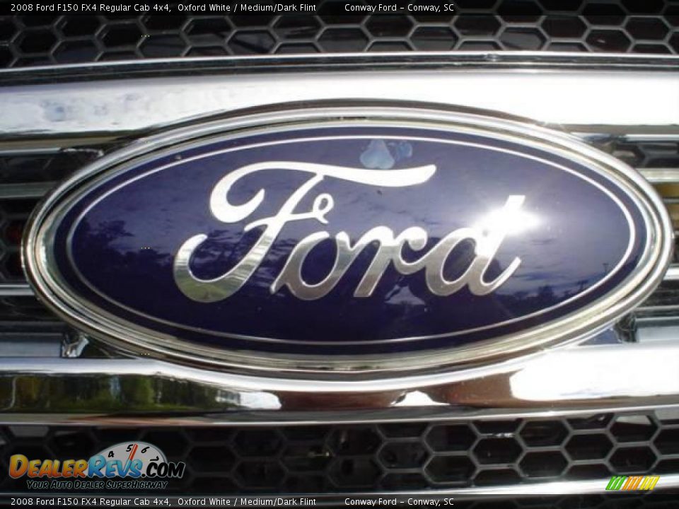 2008 Ford F150 FX4 Regular Cab 4x4 Oxford White / Medium/Dark Flint Photo #12