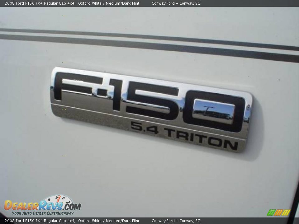 2008 Ford F150 FX4 Regular Cab 4x4 Oxford White / Medium/Dark Flint Photo #13