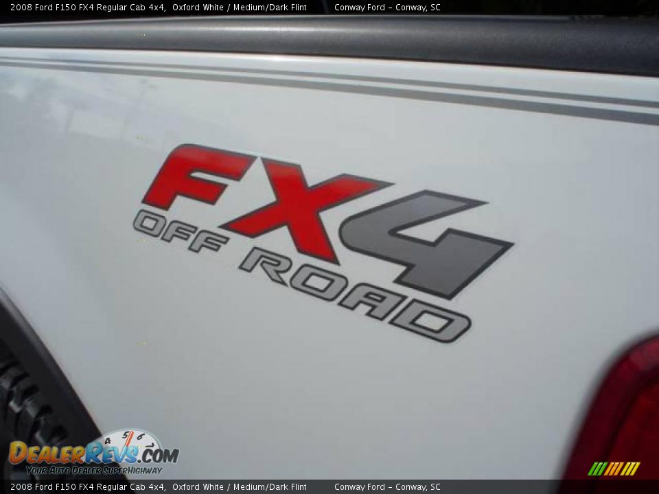 2008 Ford F150 FX4 Regular Cab 4x4 Oxford White / Medium/Dark Flint Photo #14