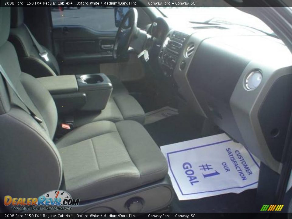 2008 Ford F150 FX4 Regular Cab 4x4 Oxford White / Medium/Dark Flint Photo #18