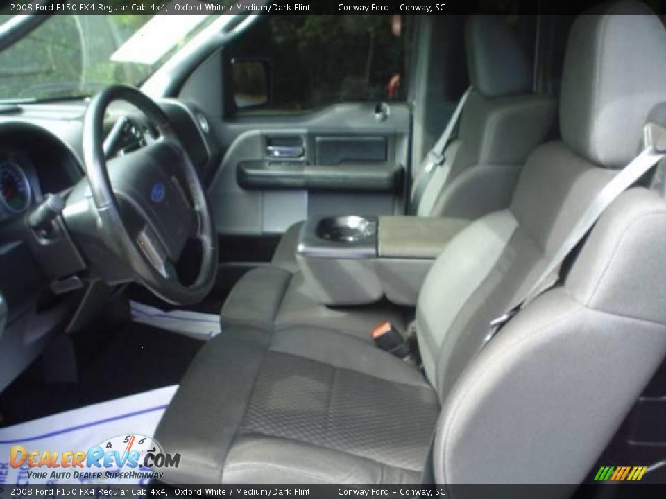 2008 Ford F150 FX4 Regular Cab 4x4 Oxford White / Medium/Dark Flint Photo #22
