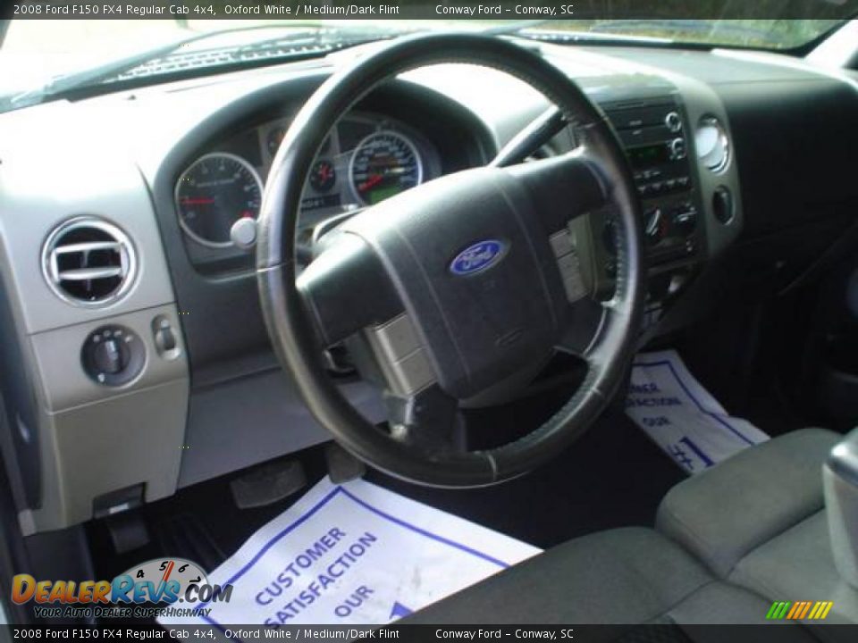 2008 Ford F150 FX4 Regular Cab 4x4 Oxford White / Medium/Dark Flint Photo #23