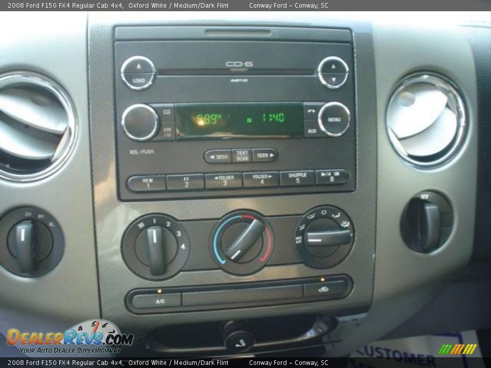 2008 Ford F150 FX4 Regular Cab 4x4 Oxford White / Medium/Dark Flint Photo #24