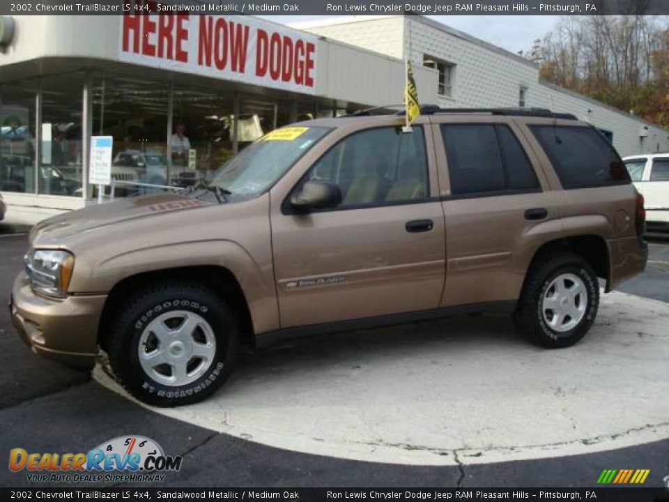 2002 Chevrolet TrailBlazer LS 4x4 Sandalwood Metallic / Medium Oak Photo #1