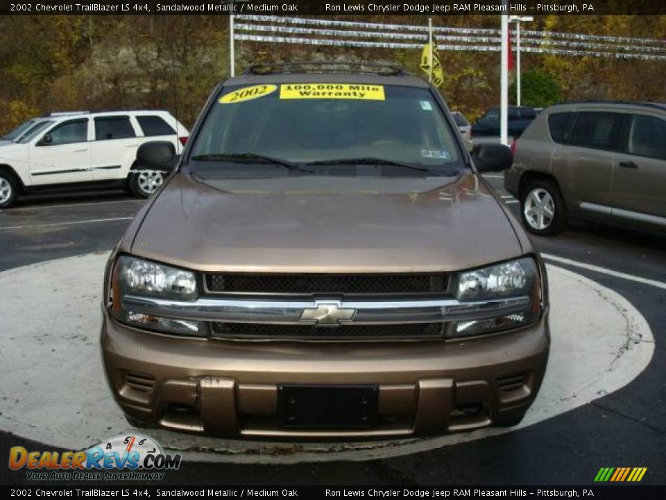 2002 Chevrolet TrailBlazer LS 4x4 Sandalwood Metallic / Medium Oak Photo #7