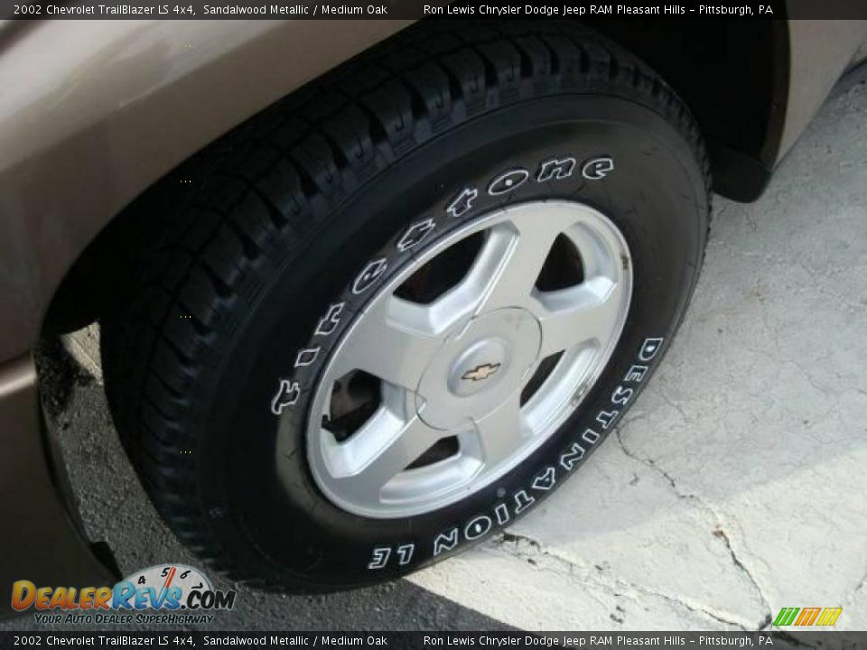 2002 Chevrolet TrailBlazer LS 4x4 Sandalwood Metallic / Medium Oak Photo #9