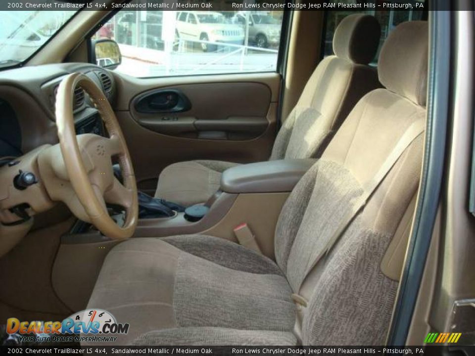 2002 Chevrolet TrailBlazer LS 4x4 Sandalwood Metallic / Medium Oak Photo #18