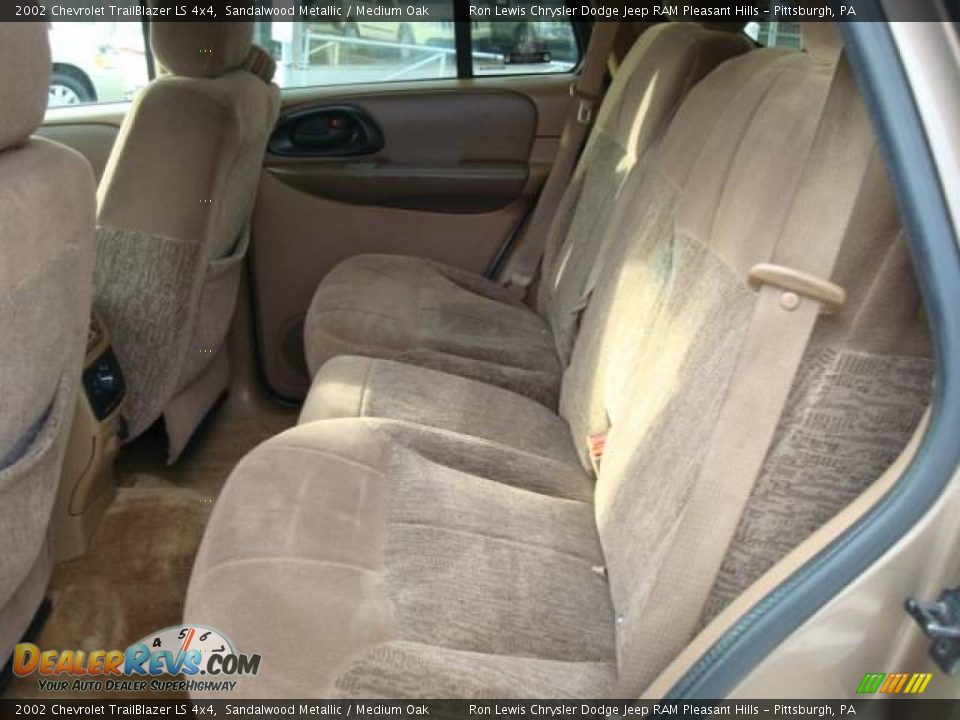 2002 Chevrolet TrailBlazer LS 4x4 Sandalwood Metallic / Medium Oak Photo #19
