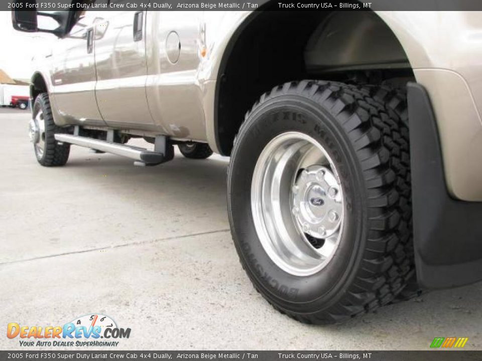 2005 Ford F350 Super Duty Lariat Crew Cab 4x4 Dually Arizona Beige Metallic / Tan Photo #8