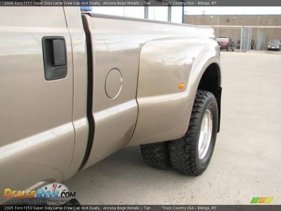 2005 Ford F350 Super Duty Lariat Crew Cab 4x4 Dually Arizona Beige Metallic / Tan Photo #10