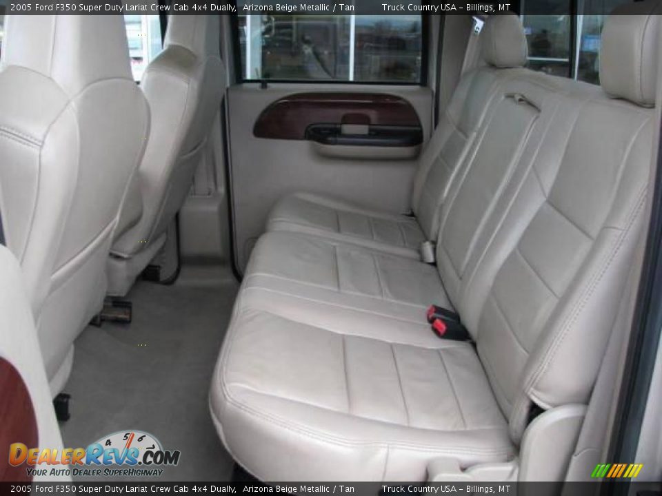 2005 Ford F350 Super Duty Lariat Crew Cab 4x4 Dually Arizona Beige Metallic / Tan Photo #13