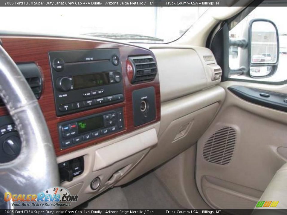 2005 Ford F350 Super Duty Lariat Crew Cab 4x4 Dually Arizona Beige Metallic / Tan Photo #16