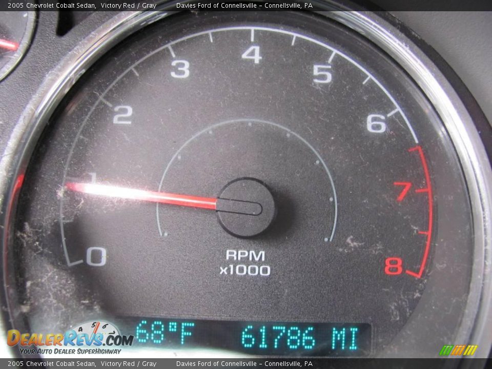 2005 Chevrolet Cobalt Sedan Victory Red / Gray Photo #15