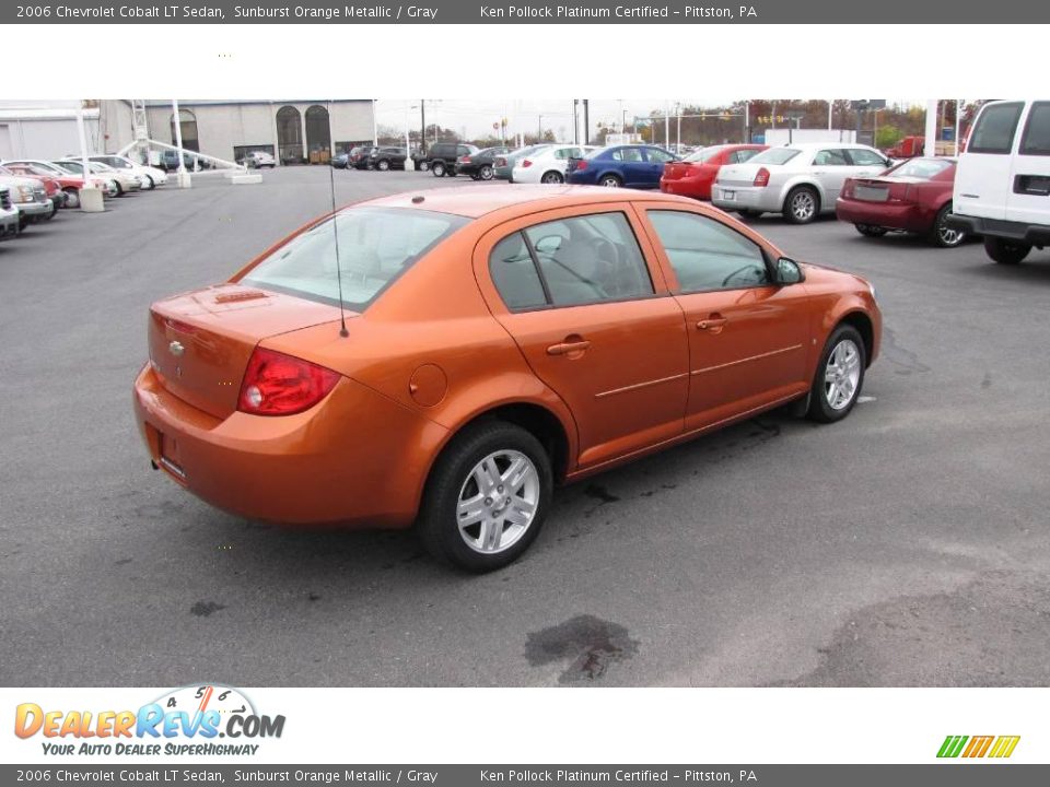 2006 Chevrolet Cobalt LT Sedan Sunburst Orange Metallic / Gray Photo #6