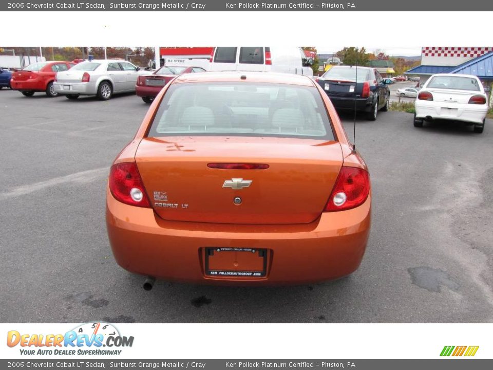 2006 Chevrolet Cobalt LT Sedan Sunburst Orange Metallic / Gray Photo #7