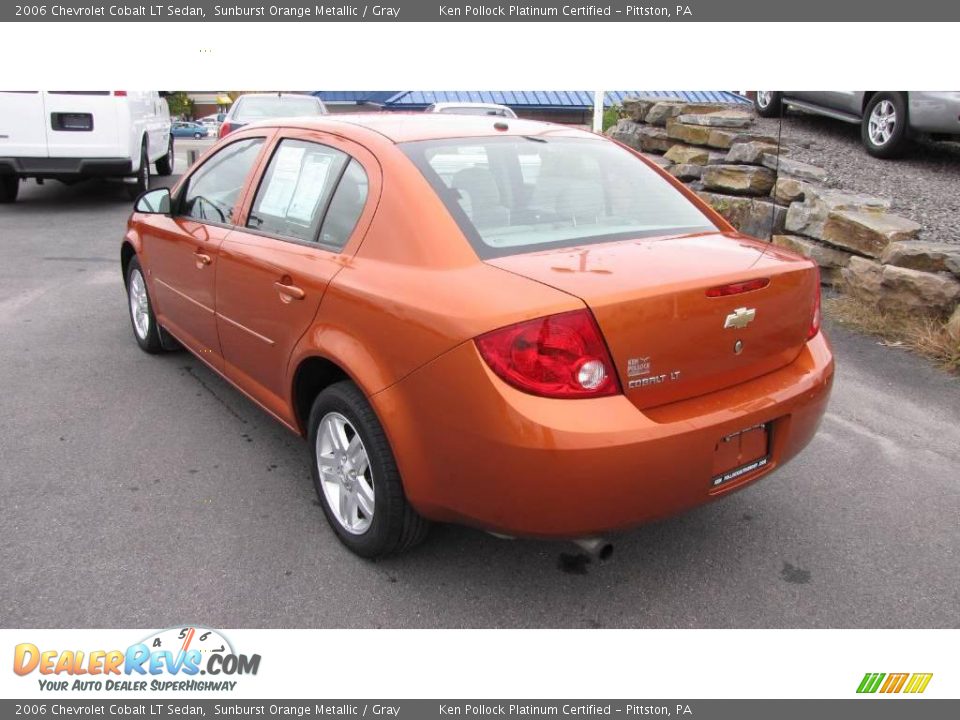 2006 Chevrolet Cobalt LT Sedan Sunburst Orange Metallic / Gray Photo #8