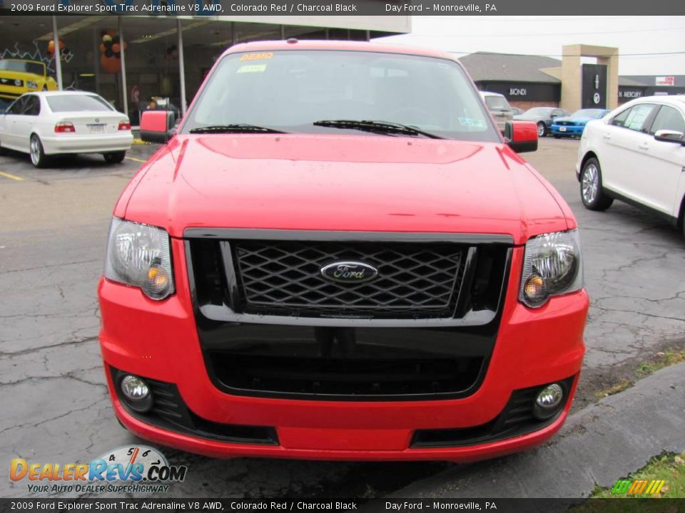 2009 Ford Explorer Sport Trac Adrenaline V8 AWD Colorado Red / Charcoal Black Photo #8