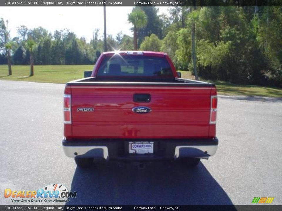2009 Ford F150 XLT Regular Cab Bright Red / Stone/Medium Stone Photo #6