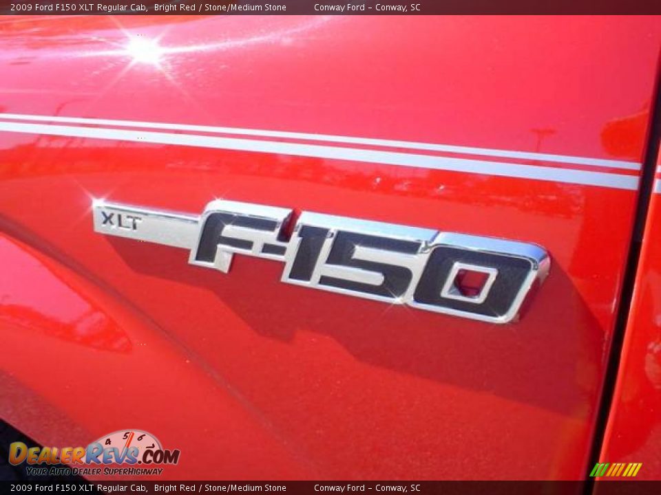2009 Ford F150 XLT Regular Cab Bright Red / Stone/Medium Stone Photo #13
