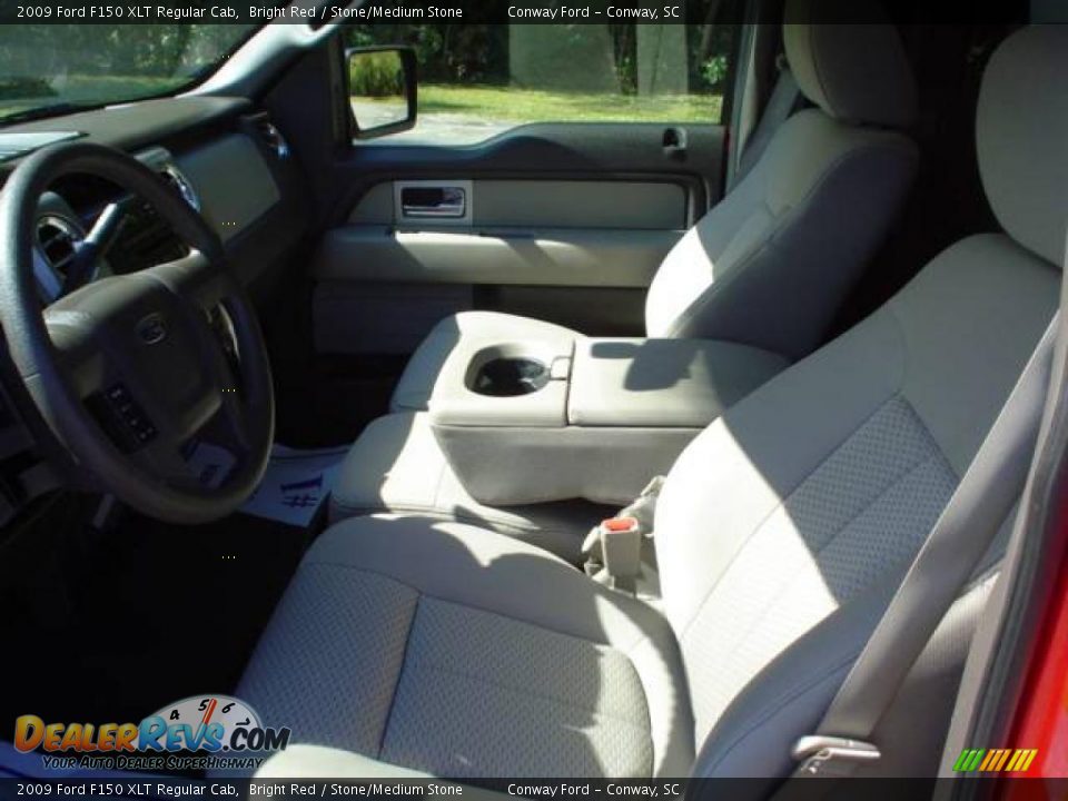 2009 Ford F150 XLT Regular Cab Bright Red / Stone/Medium Stone Photo #21