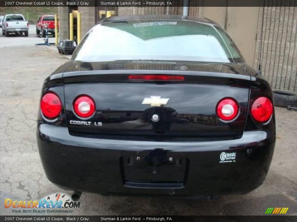 2007 Chevrolet Cobalt LS Coupe Black / Gray Photo #3