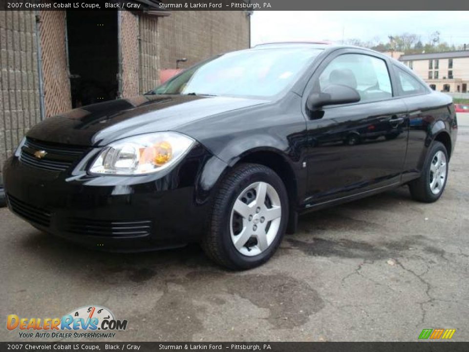 2007 Chevrolet Cobalt LS Coupe Black / Gray Photo #7