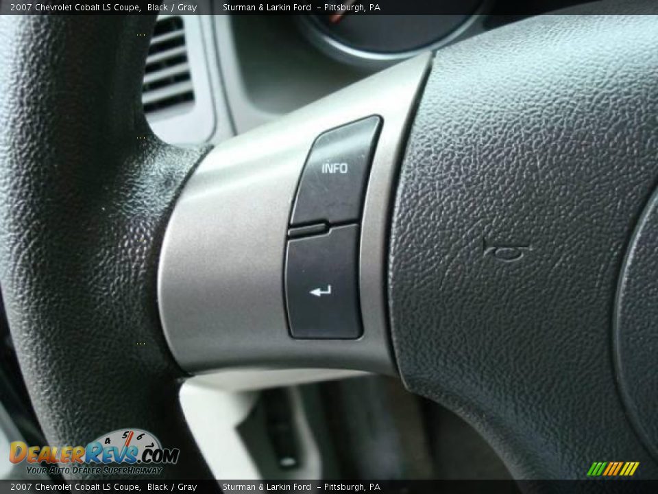 2007 Chevrolet Cobalt LS Coupe Black / Gray Photo #14