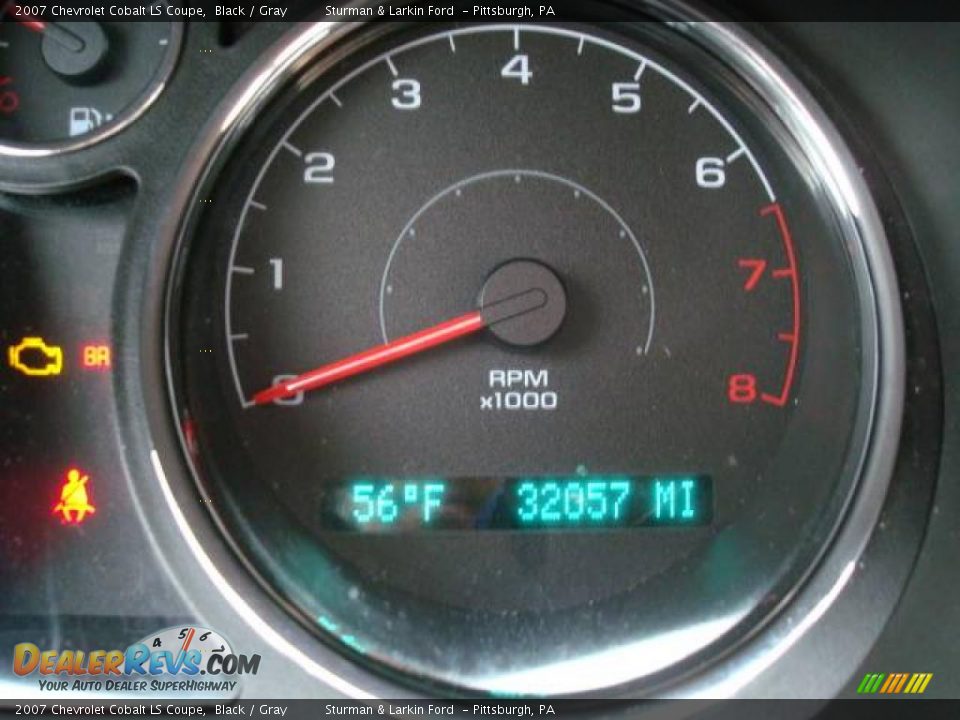2007 Chevrolet Cobalt LS Coupe Black / Gray Photo #20