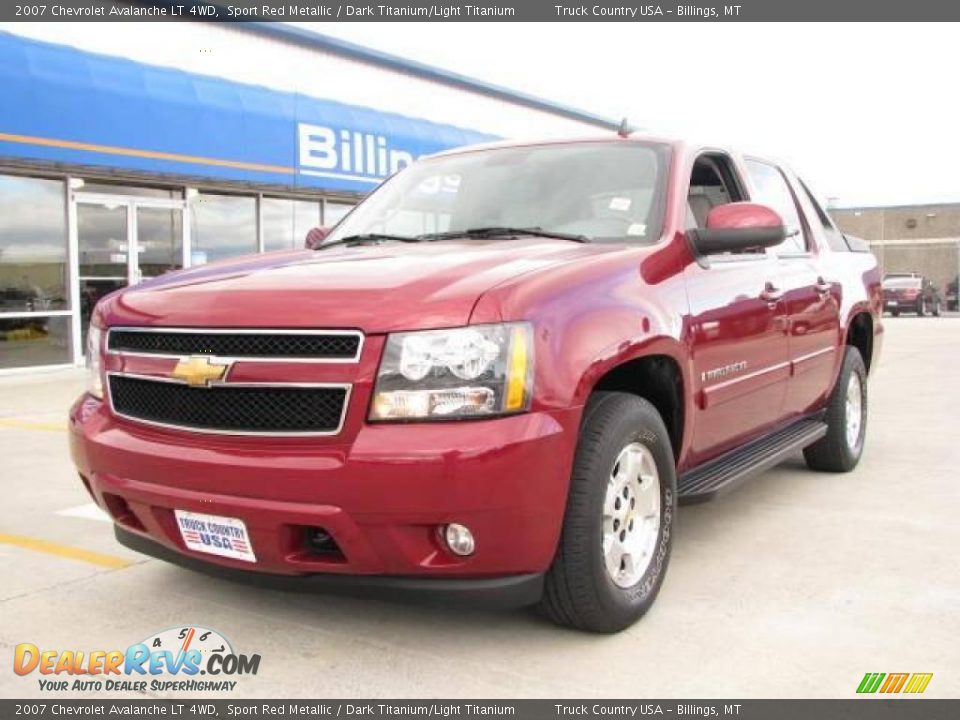 2007 Chevrolet Avalanche LT 4WD Sport Red Metallic / Dark Titanium/Light Titanium Photo #2