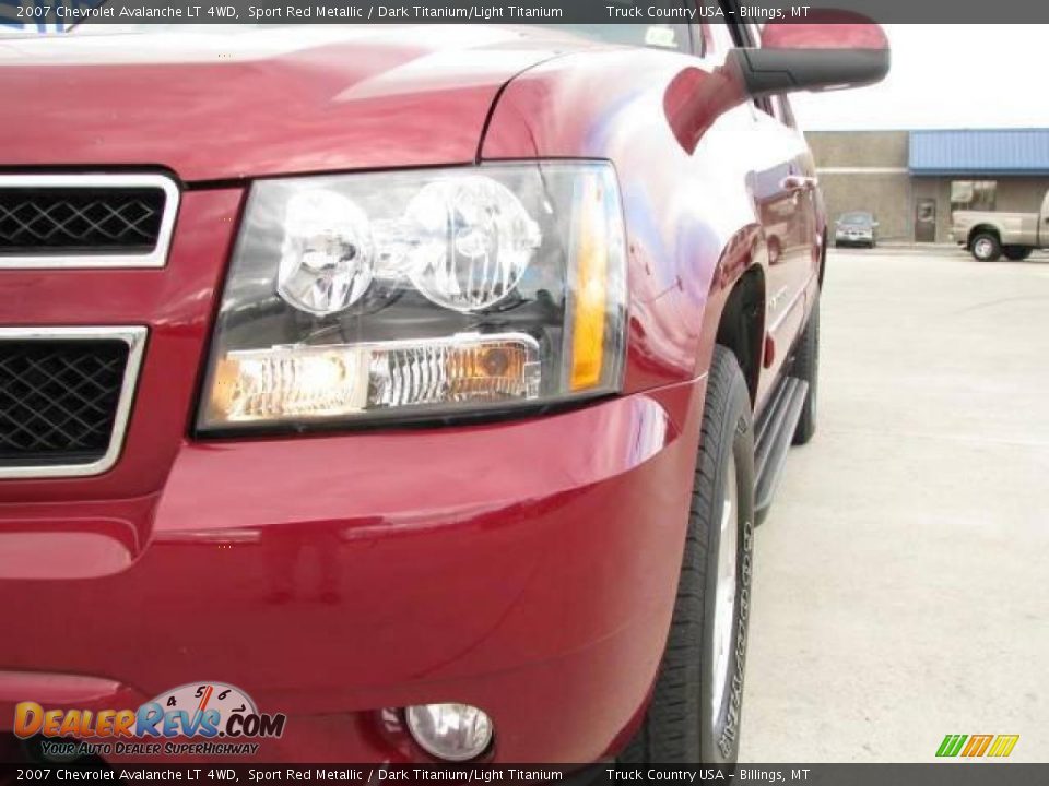2007 Chevrolet Avalanche LT 4WD Sport Red Metallic / Dark Titanium/Light Titanium Photo #3