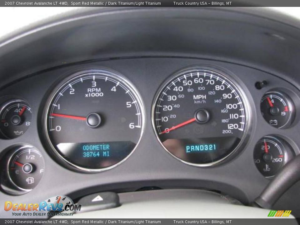 2007 Chevrolet Avalanche LT 4WD Sport Red Metallic / Dark Titanium/Light Titanium Photo #17